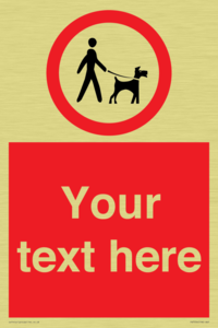 Custom Road regulatory dogs on leads